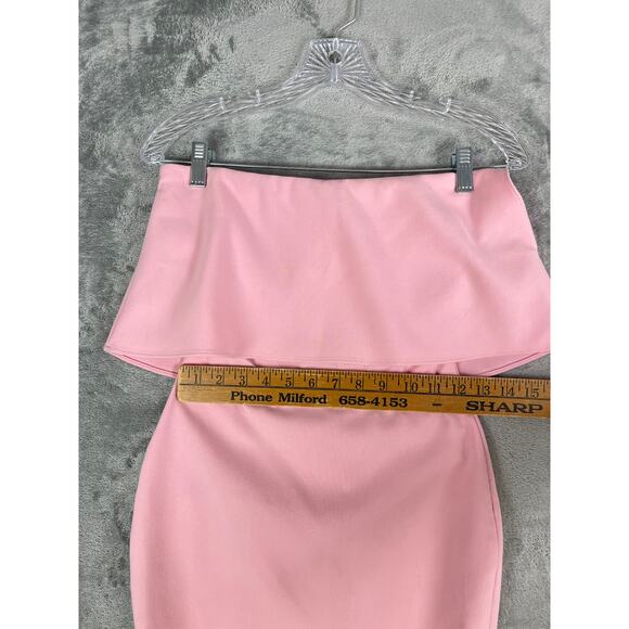 Likely Driggs Dress 00 Light Blush Pink Rose Shadow Bodycon Strapless Date Night - Picture 11 of 16
